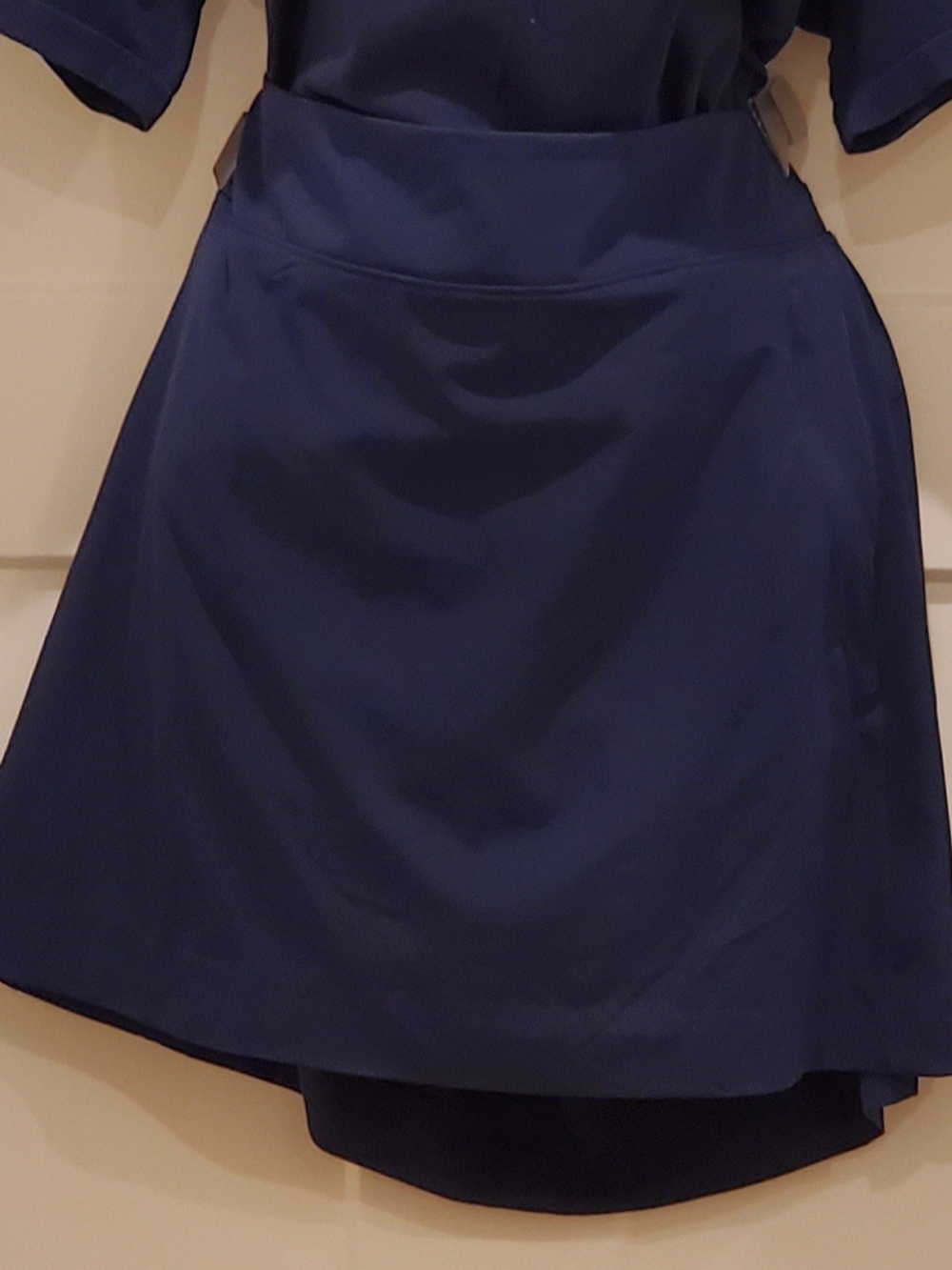 Classic Navy Skort with Smooth Waistband